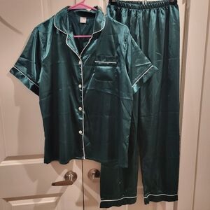 2pcs Satin Pajama Set